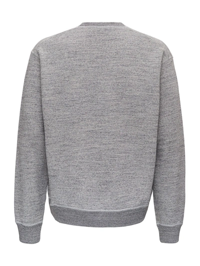 Shop Dsquared2 Logo Sweatshirt In Jersey In Grey