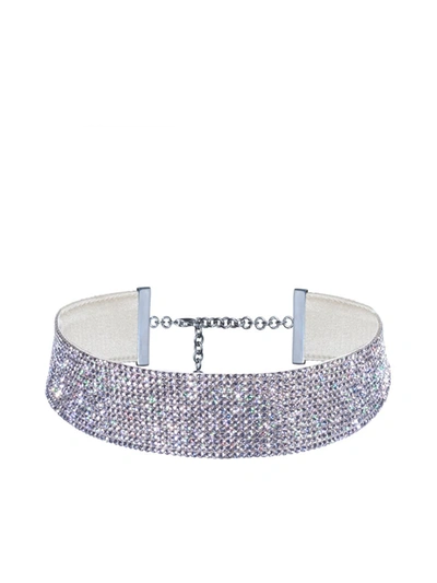 Shop Nué Charlotte Choker Collar In Crystal Crystal