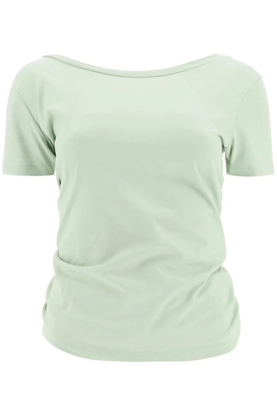 Shop Jacquemus Disdainful T-shirt In Light Green (green)