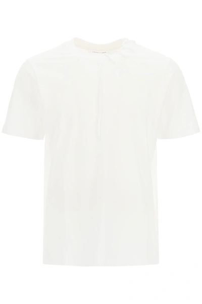 Shop Craig Green Lace Up T-shirt In White White (white)