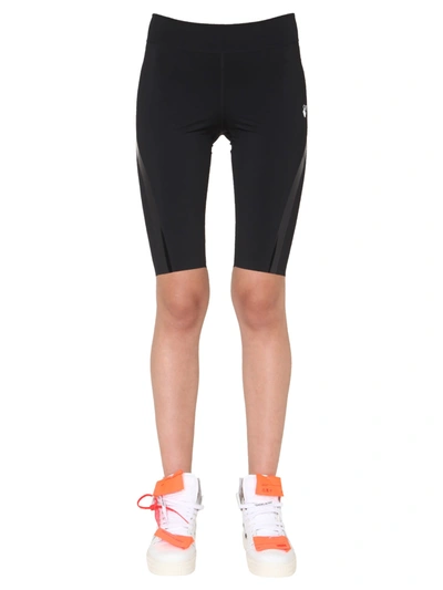 Off-white High-rise Performance Cycling Shorts In Nero