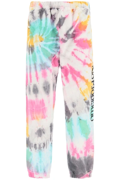 Shop Aries Tie-dye Joggers Print No Problem In Multi (orange)