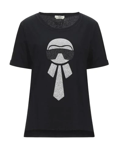 Shop Fendi T-shirts In Black