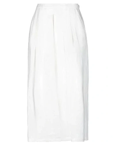 Shop Ralph Lauren Collection Woman Pants White Size 2 Linen