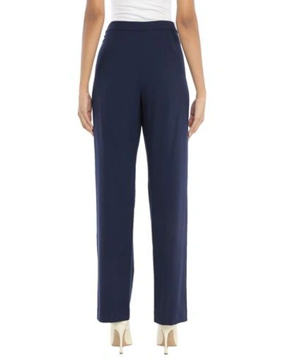 Shop Ralph Lauren Collection Woman Pants Midnight Blue Size 12 Wool, Elastane