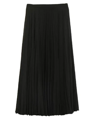Shop Valentino Garavani Woman Long Skirt Black Size 4 Silk