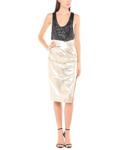 Elisabetta Franchi Midi Skirts In Gold