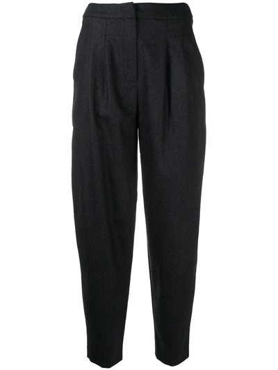 LOULOU STUDIO HIGH WAIST TAPERED TROUSERS 