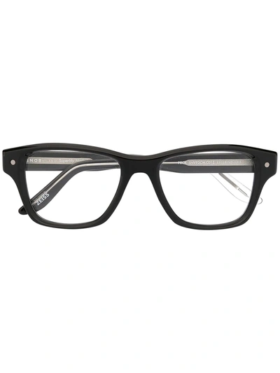Shop Snob Peck Clip-on Lens Glasses In Black