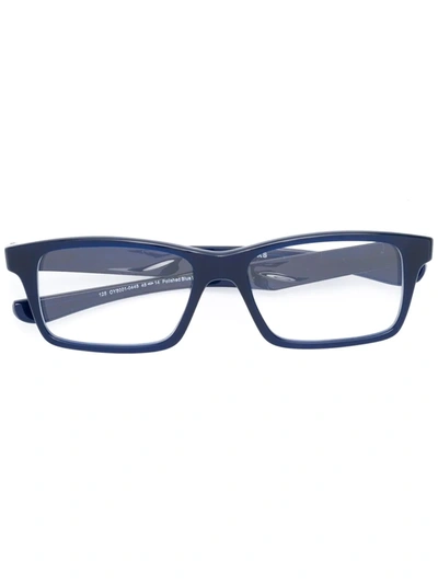 Shop Oakley Square Frame Glasses In Blue