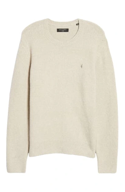 Shop Allsaints Crewneck Sweater In Taupe Marl