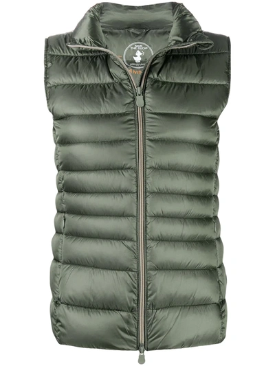 Shop Save The Duck D8849w Irisy Padded Gilet In Green