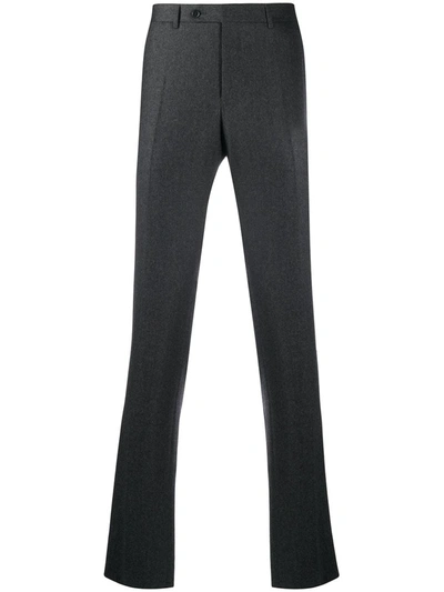 Shop Canali Straight-leg Trousers In Grey