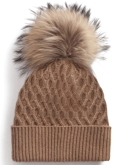 Shop Dolce & Gabbana Cable-knit Beanie Hat In Neutrals