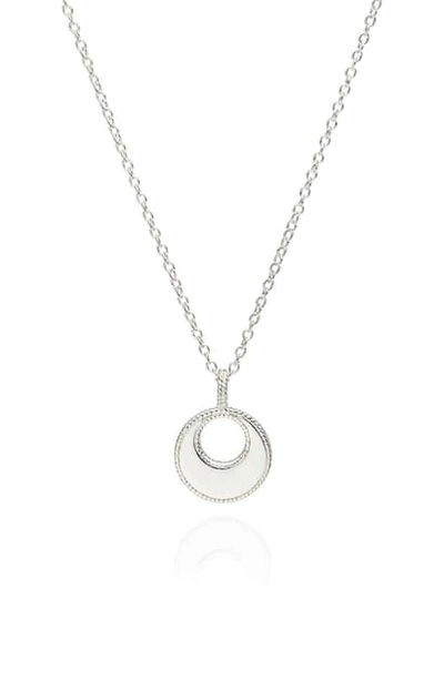 Shop Anna Beck Small Open Circle Necklace In Gold/ Silver