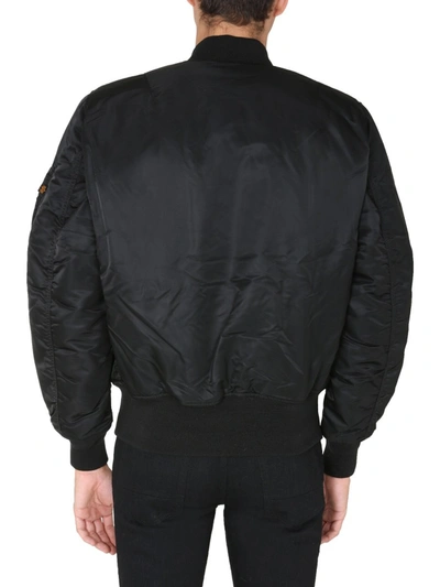 Shop Alpha Industries "ma-1" Bomber In Black