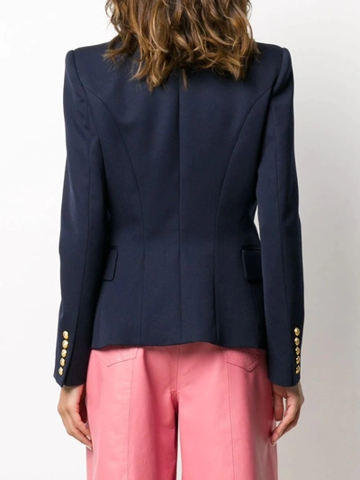 Shop Balmain Jackets In Marine