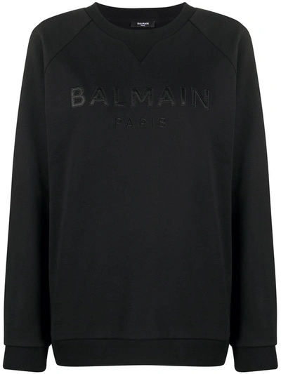 Shop Balmain Sweatshirts In Noir Noir