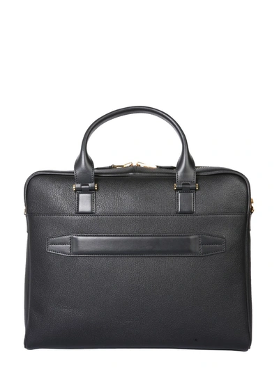 Shop Tom Ford Briefcase Bag With Logo In Black