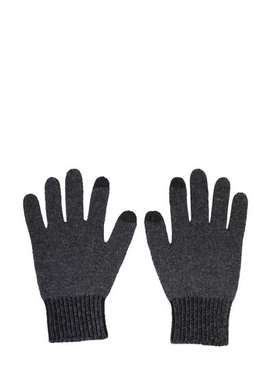Shop Kenzo Gloves With Logo In Black