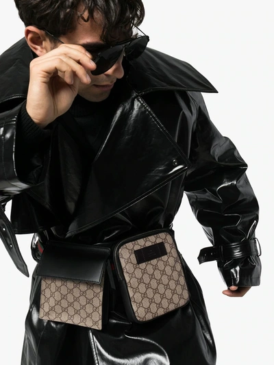 Shop Gucci Gg Supreme Belt Bag In Neutrals