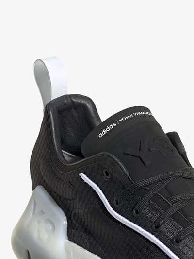 Shop Y-3 Black And White Orisan Sneakers