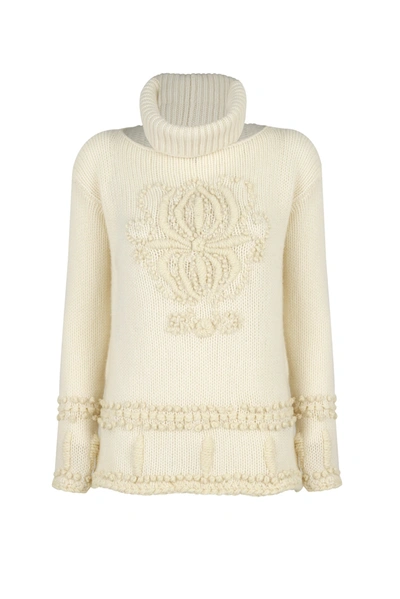 Shop Ermanno Scervino Sweaters In Bianco