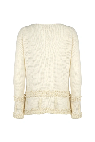 Shop Ermanno Scervino Sweaters In Bianco