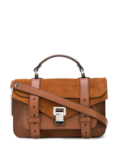 Shop Proenza Schouler Shoulder Bags In Chocolate