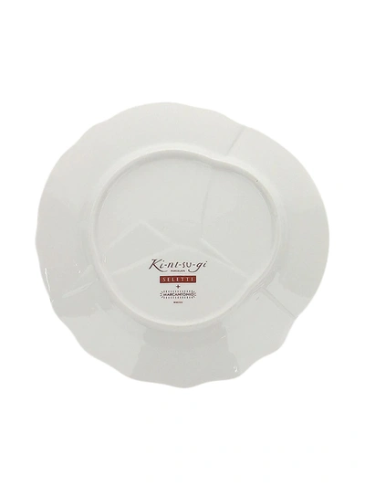 Seletti Crack Detail Plate In White