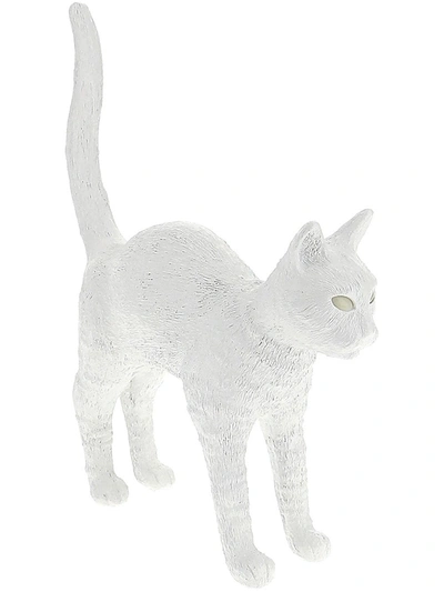 Shop Seletti Jobby The Cat Table Lamp In White