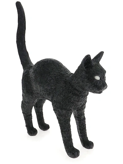 Shop Seletti Jobby The Cat Ornament In Black