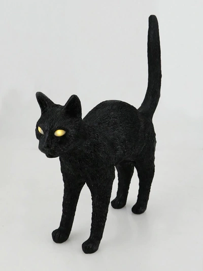 Seletti Jobby The Cat Ornament In Black
