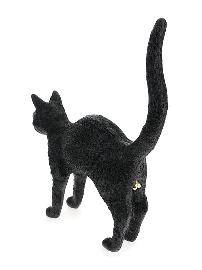 Shop Seletti Jobby The Cat Ornament In Black