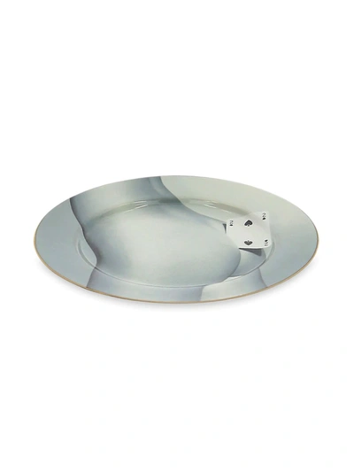 Shop Seletti Toiletpaper Plate (27cm) In Grey