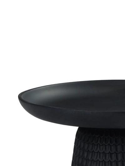 Zanat Nera Medium Wooden Bowl (24cm) In Black