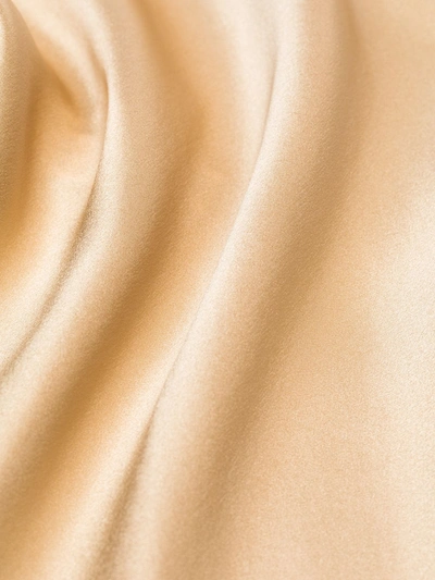Shop La Perla S4 Silk Slip Nightdress In Gold