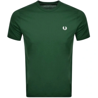 Shop Fred Perry Ringer T Shirt Green