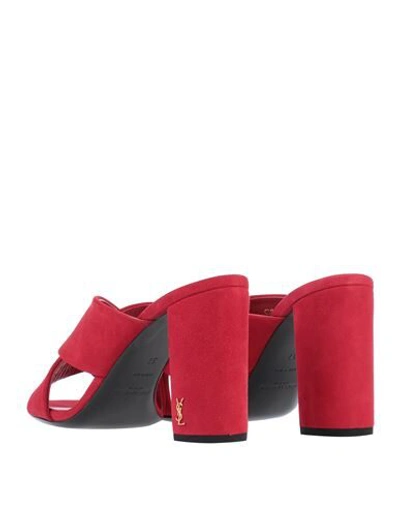 Shop Saint Laurent Sandals In Red