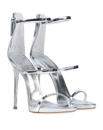 Shop Giuseppe Zanotti Sandals In Silver
