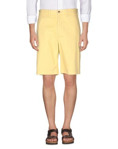 Shop Polo Ralph Lauren Man Shorts & Bermuda Shorts Yellow Size 32 Cotton