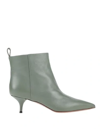 Shop L'autre Chose Ankle Boots In Military Green