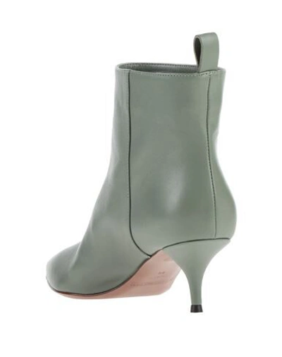 Shop L'autre Chose Ankle Boots In Military Green