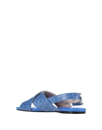 Shop Anna Baiguera Sandals In Slate Blue
