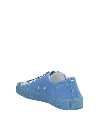 Shop Maison Margiela Woman Sneakers Pastel Blue Size 7 Textile Fibers