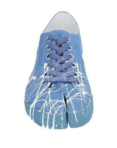 Shop Maison Margiela Woman Sneakers Pastel Blue Size 7 Textile Fibers