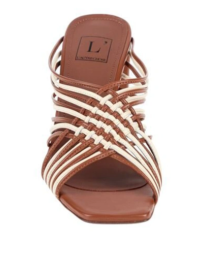 L'autre Chose Sandals In Tan