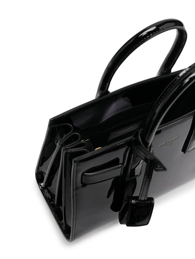 Shop Saint Laurent Sac De Jour Nano Leather Tote Bag