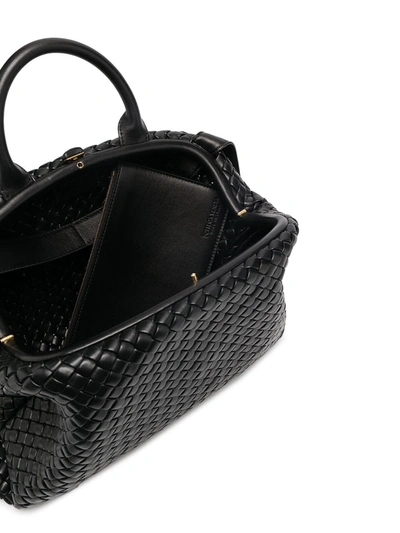 Shop Bottega Veneta Leather Handbag In Black