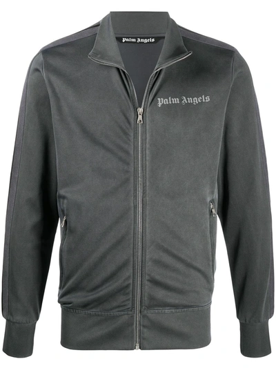 Shop Palm Angels Cotton Jacket In Black